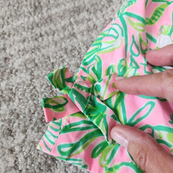 Lilly Pultizer baby girl's dress with bloomers pink green size 6-12 months - Picture 8 of 11